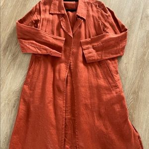 Eileen Fisher Linen Trench